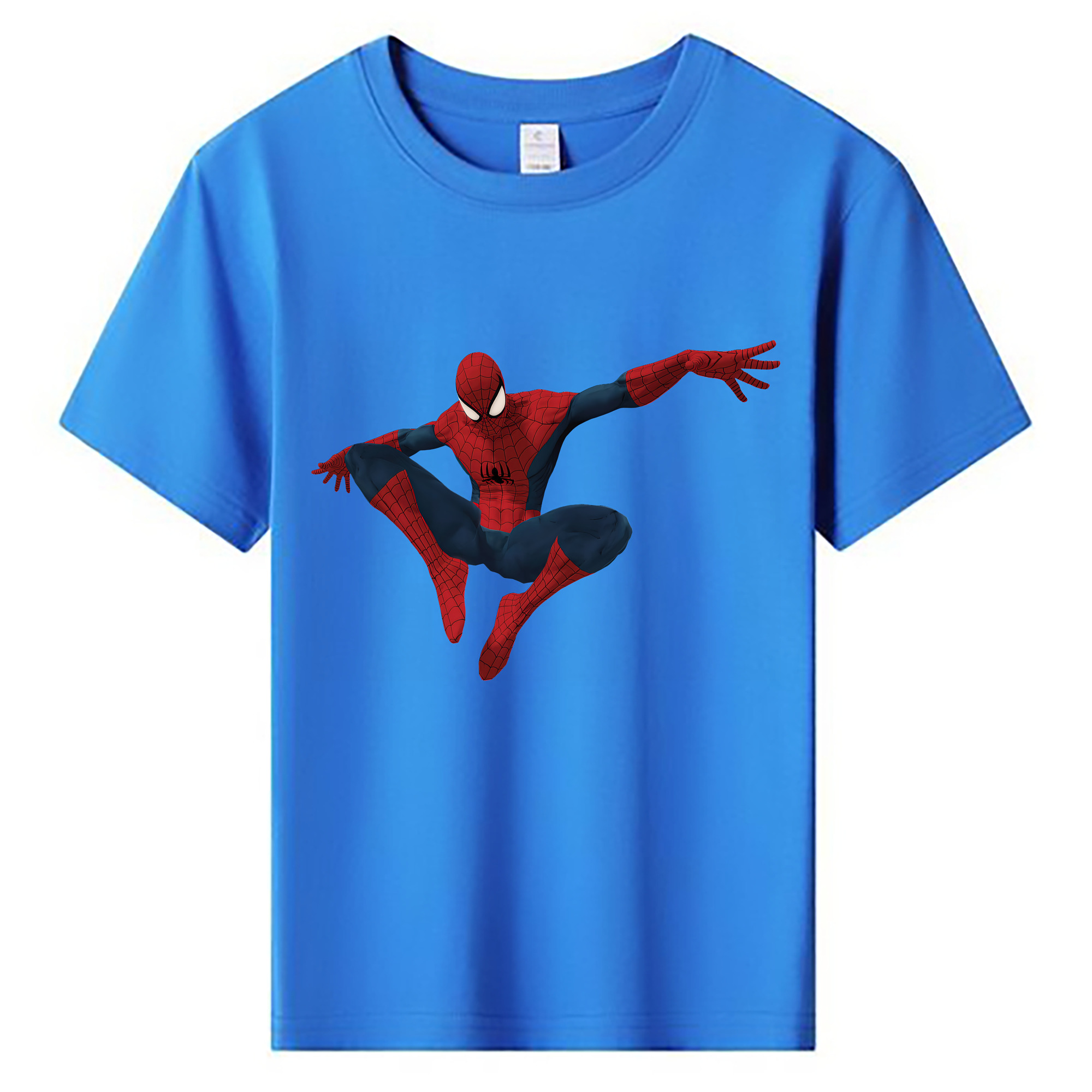 （画像用） Spider Man スパイダーマン 綿100％キッズTシャツ（フロントプリント）